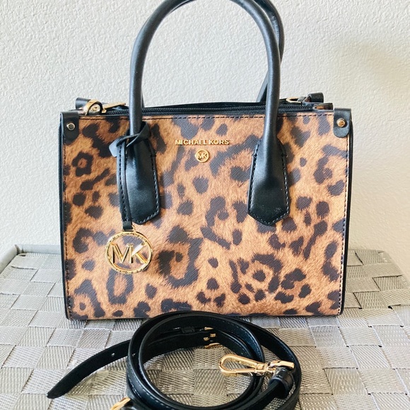Michael Kors Handbags - Michael Kors cheetah small satchel